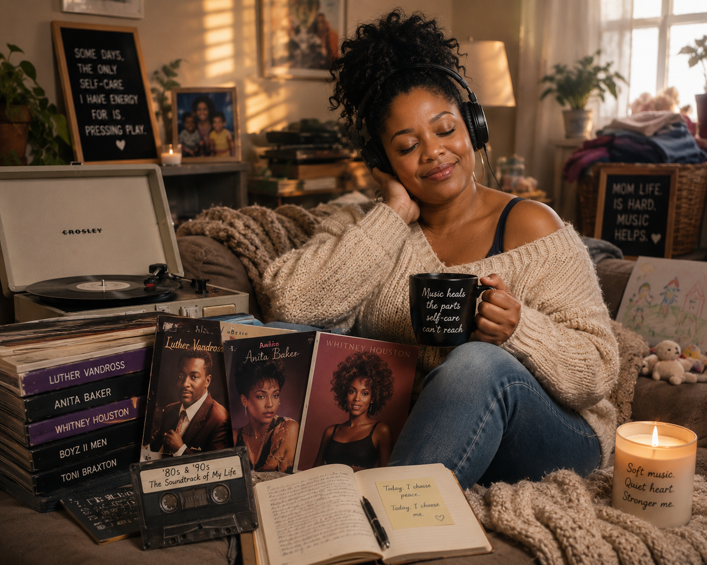 You are currently viewing WHEN SELF-CARE FEELS IMPOSSIBLE: HOW ’80s and ’90s MUSIC SAVES MY SANITY